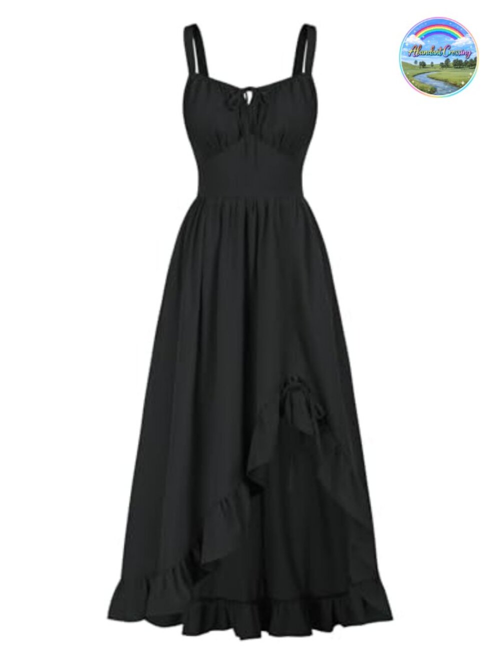 Renaissance Corset Dress Flowy High Low Sundress